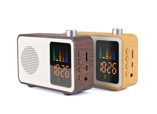 Radio + Bluetooth Speaker Hout GoldenPremiums.nl